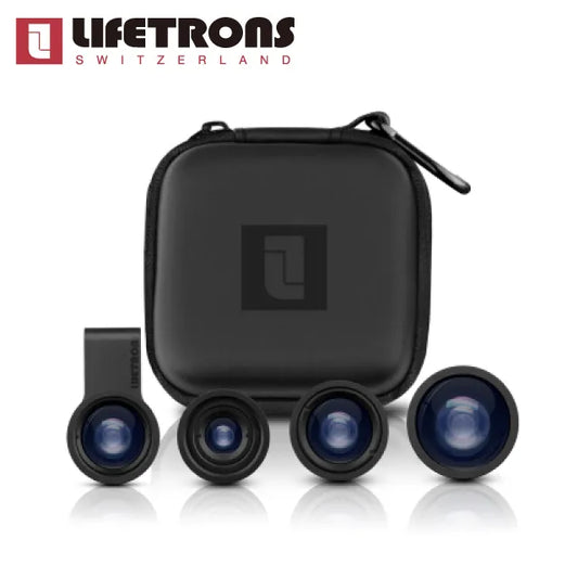 Lifetrons 4 in 1 Multi functional mobile phone lens set (fisheye + macro + polarized + ultra wide angle)