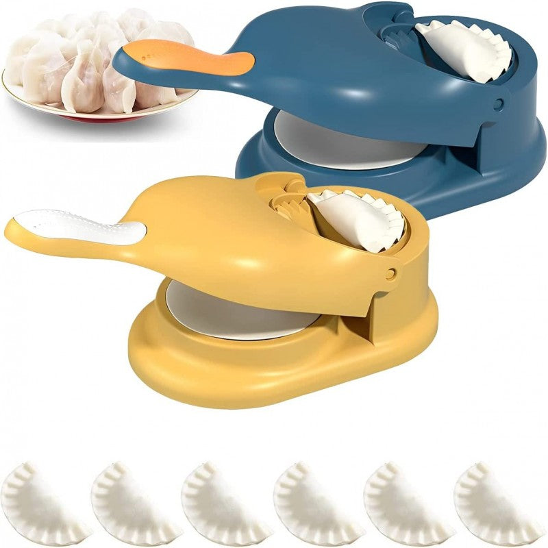 2 In 1 Dumpling Maker,Dumpling Press Skin Maker Machine,Manual Dumpling Maker Mould,Multifunctional Dumpling Wrapper Making Tools for Making Dumplings and Ravioli
