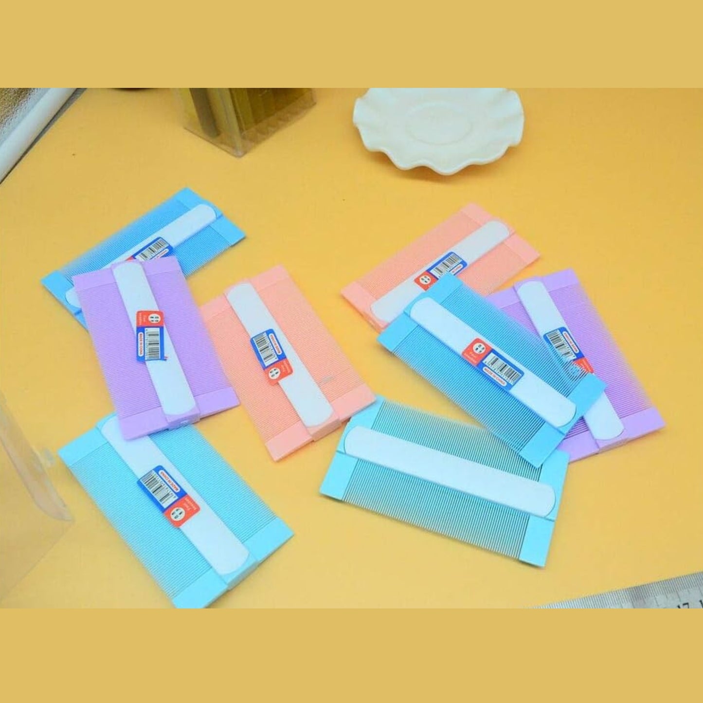 Lice Combs 8 Pack Nit Combs 4 Colors Lice Removal Combs Double Sided Teeth for Kids Adults Pets Head Lice Treatment