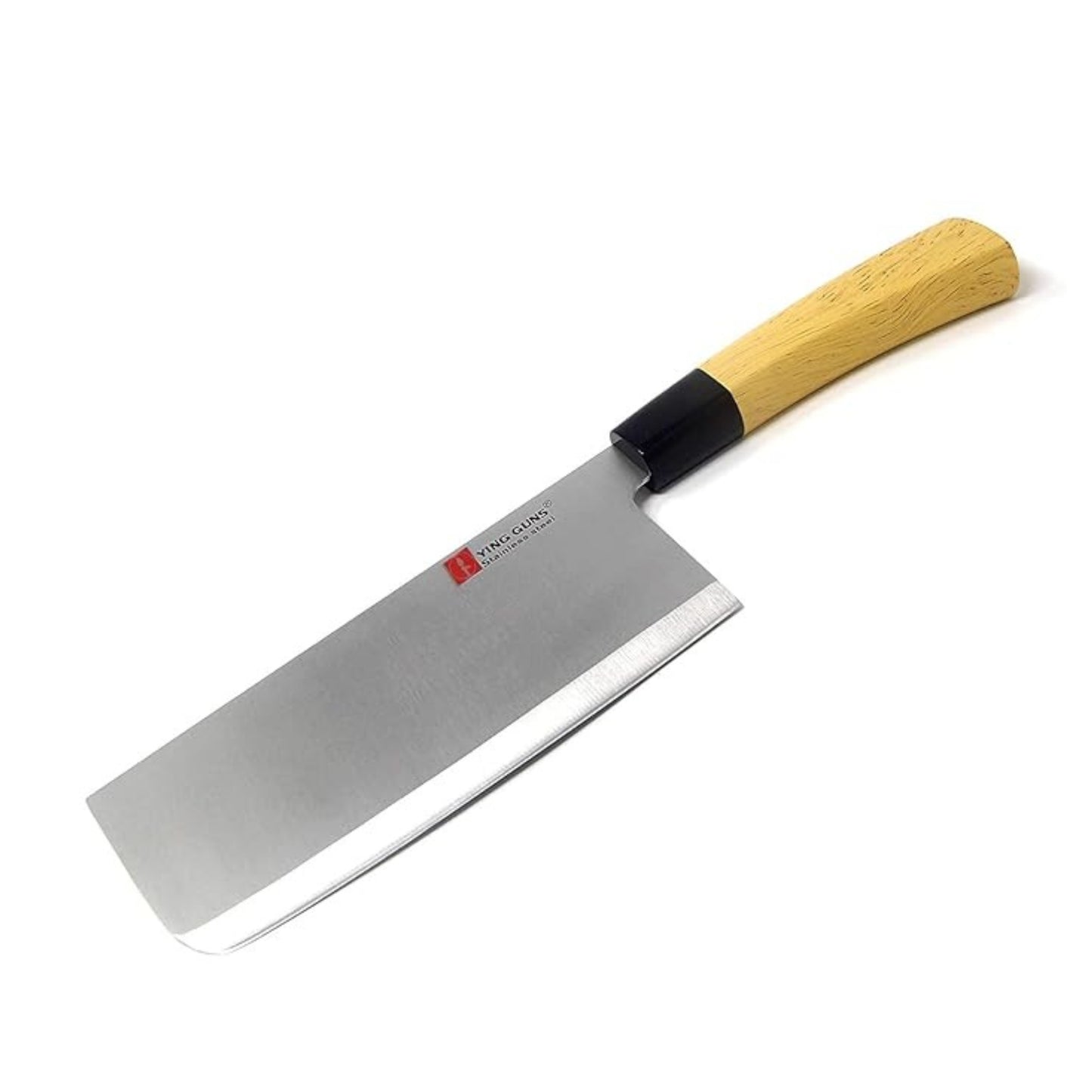 KUNSION Stainless Steel Meat Cleaver Knife 7 Inches Sharp for Cutting Slice Dice Steak Meat Chicken Cheese Vegetable Fruits EZ628