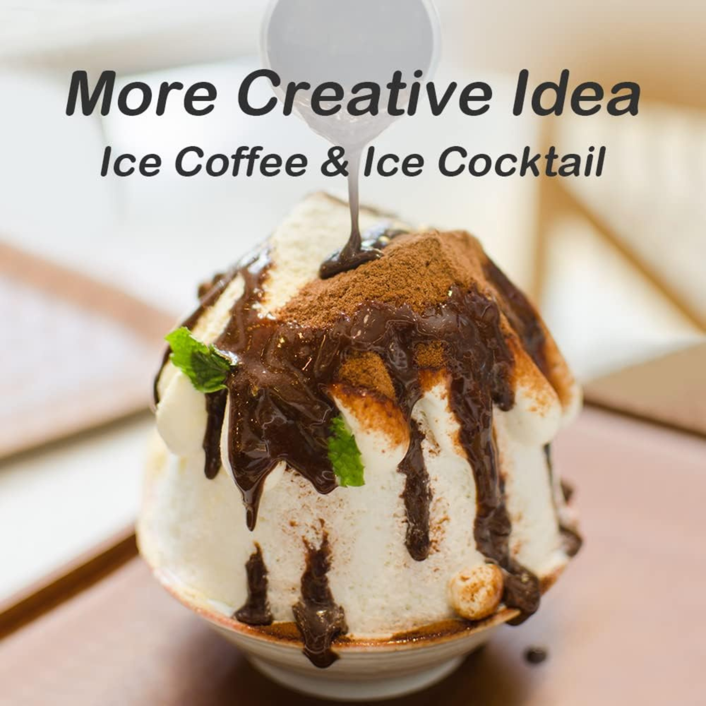 Manual Ice Crusher Machine with Ice Box Mold for Home Portable Ice Shaver Snow Cone Ice Gola Cocktails Slush Maker Grinder Machine BPA Free Ice Hand-Cranked for Kitchen Gadgets Ice Blender