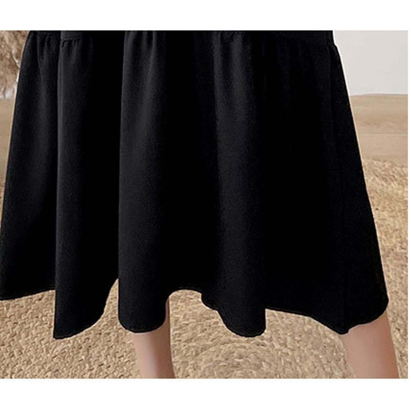 Dress, Dress Women Collar Minimalist All-match Casual Autumn Tender Preppy Style Elegant College Hot Sale (Size : M)