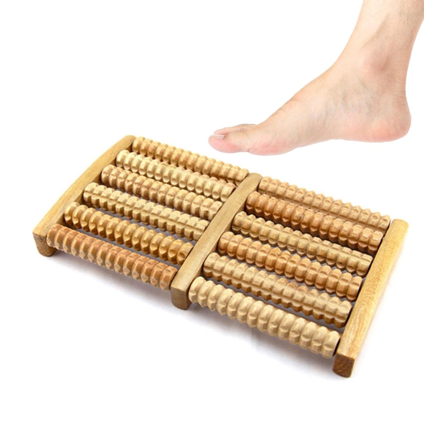 Foot Massager - Dual Foot Massager for Plantar Fasciitis and Stress Relief - Relaxation Gifts for Women and Men, Relieve Aching Heels, Wound Arch, Neuropathy 6 Roller