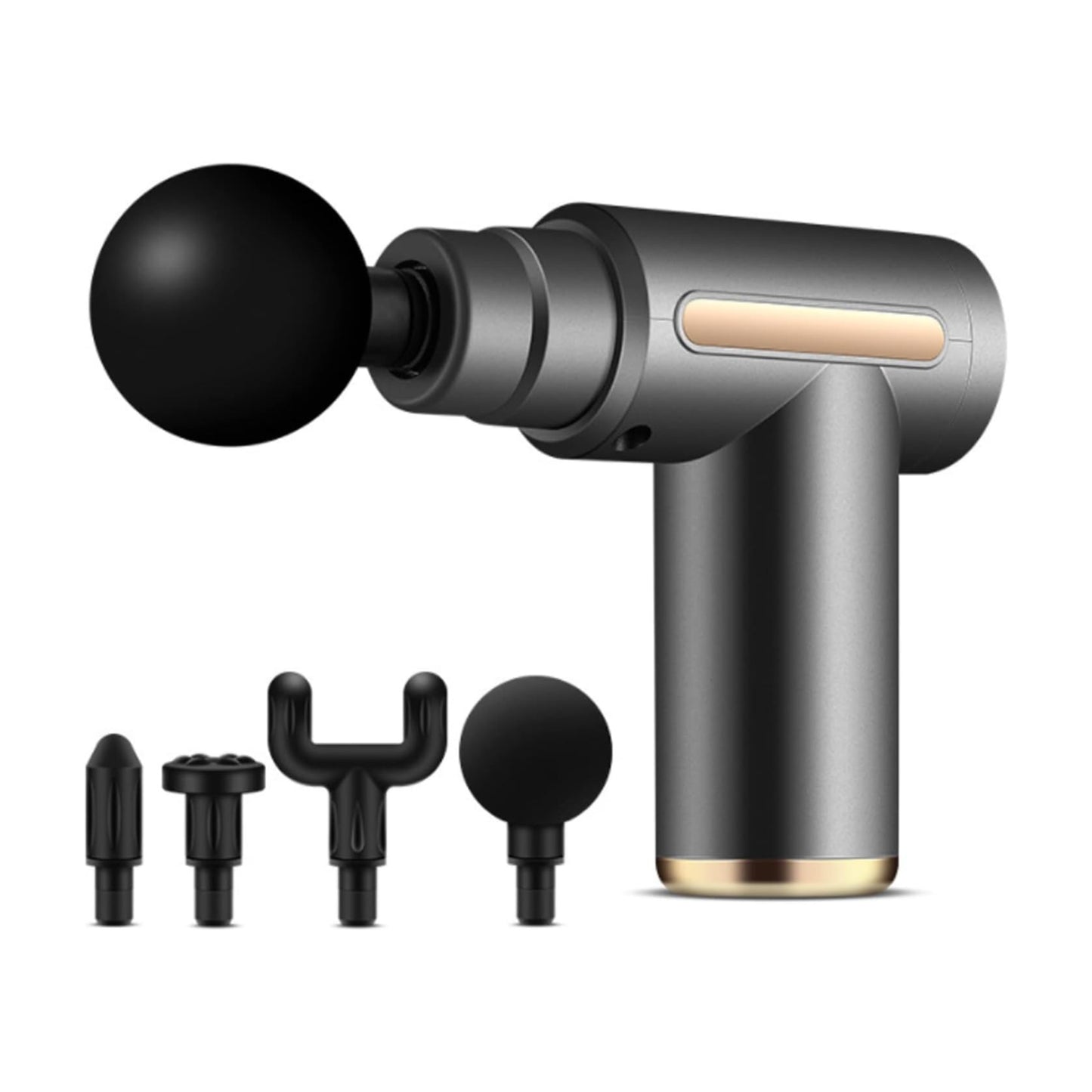 Handheld Muscle Massage Gun Deep Tissue Percussion Muscle Massager Gun Cordless Electric Massagers Neck Back with Massage Head for Workout Relaxation Sore Muscle and Stiffness,Black