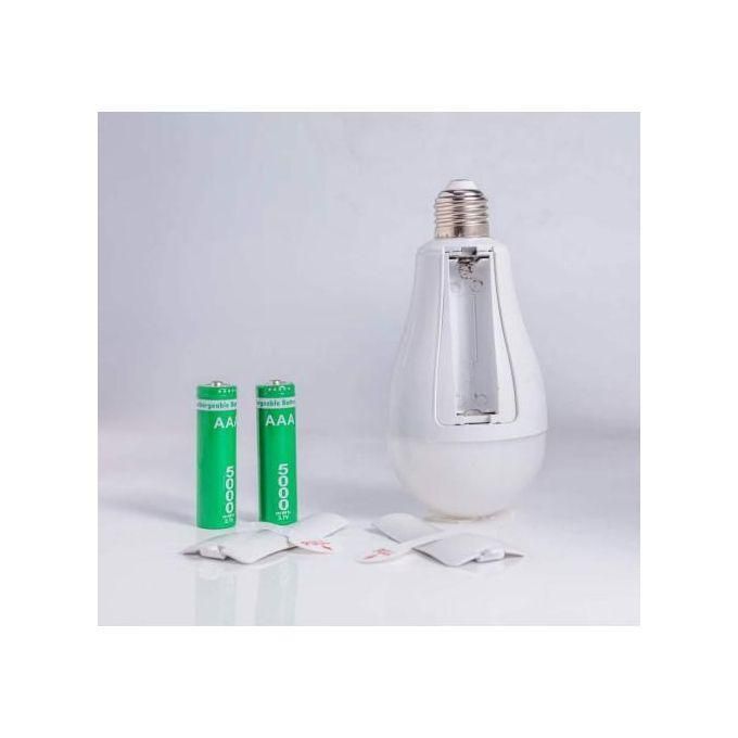 EYEPOWER Emergency Rechargeable AC/DC Light Bulb 20W Soft White Light Bulbs for Home Camping Tent Bulb With 2 Battery