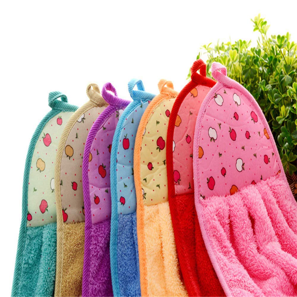 4pc Microfiber Hand Towel | Sink Towel with Hanging Loop | Wash Basin Hanging Hand Towel | for Bathroom Kitchen Home | Multicolour - Gulybaba - Genuine products online Marketplace in Pakistan