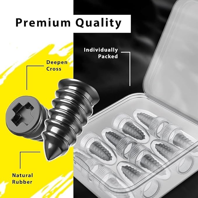 10 Pc's (5Pcs Small & 5Pcs Big Screw) Car Tire Repair Nails, Tyre Repair Rubber Capsule Kit, Self-Service Tire Repair Screws Nail, Quick Puncture Repair Tools for Car, Motorcycle, ATV, Truck