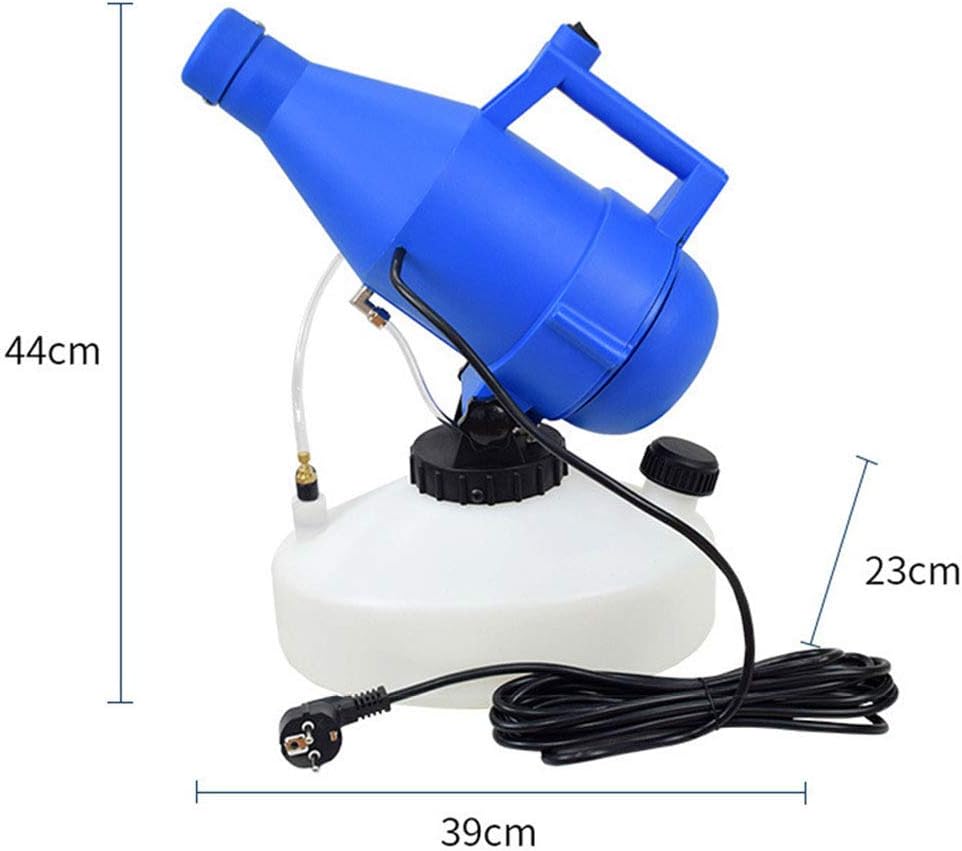 ULV Fogger Sprayer - 4.5L Portable Fogging Machine, Eliminates 99.99% of Viruses for Indoor Outdoor Capacity 5m Long Tube Ultra-Low Atomizer Disinfection Sprayer