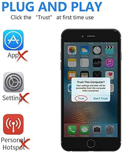 Lightning to HDMI Adapter for iPhone iPad, Apple MFi Certified 1080P Lightning to Digital AV Adapter Sync Screen Converter with Charging Port for iPhone iPad HDMI Converter to HD TV Projector Monitor