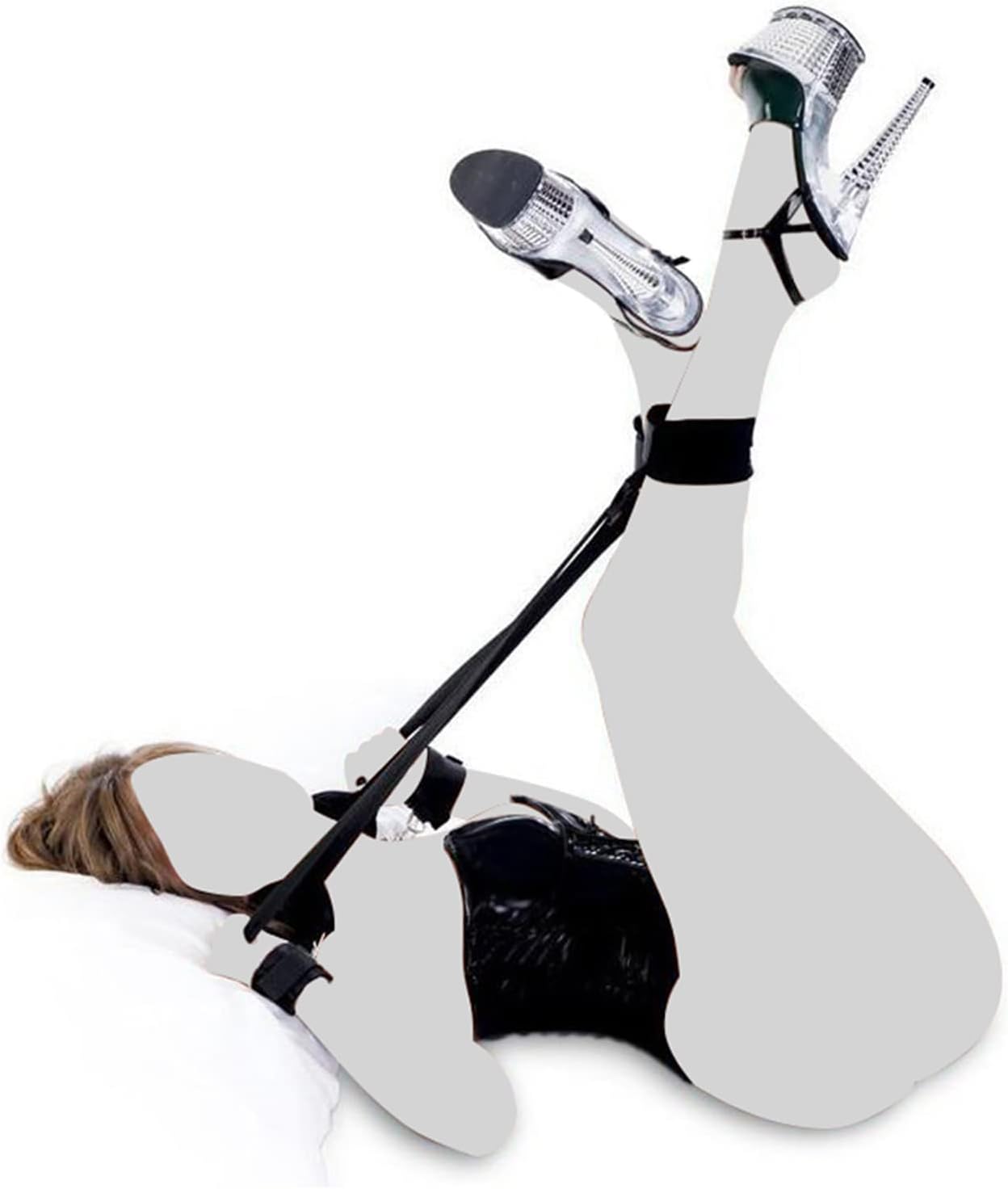 مجموعة أدوات تقييد السرير BDSM، ألعاب للبالغين، أحزمة تقييد المعصم والساق، أصفاد اليد والكاحل، مجموعة أدوات تقييد السرير للبالغين، مجموعة ألعاب للأزواج