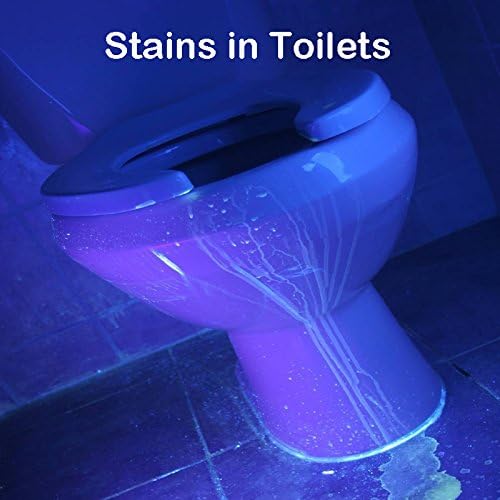 مصباح يدوي TATTU U1 بالأشعة فوق البنفسجية مع بطارية قابلة لإعادة الشحن بسعة 3000 مللي أمبير في الساعة، مصباح أسود 395 نانومتر، مصباح LED بالأشعة فوق البنفسجية بقوة 5 وات مع كابل شحن Micro USB