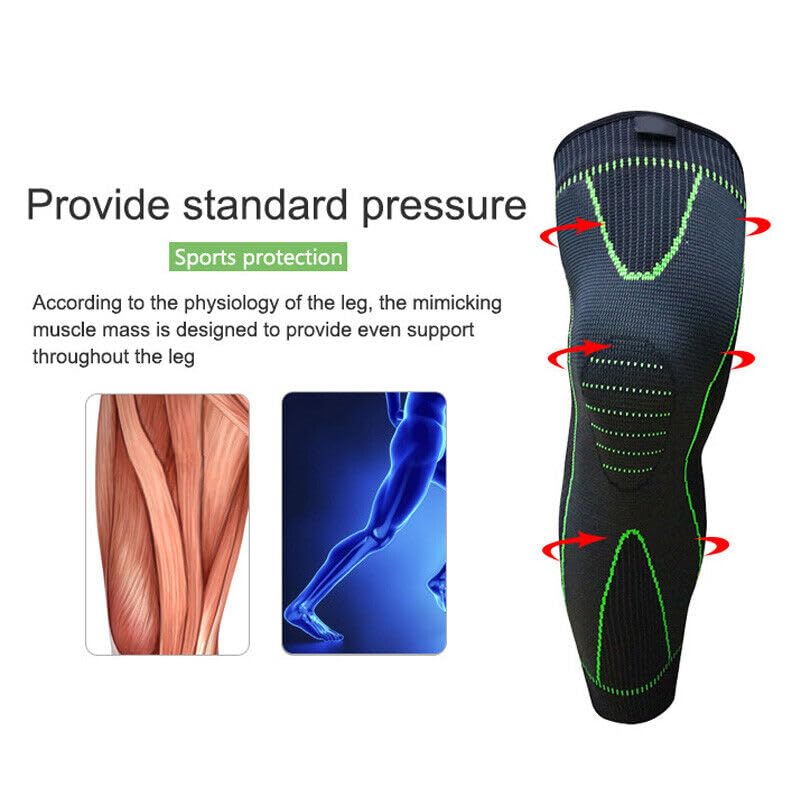 Knee Support Brace – Adjustable Knee Pain Relief Belt, Pressurized Fitness Running & Cycling Band, Elastic Nylon Knee Pad Sleeve for Joint Pain Relief, Sports & Injury Recovery