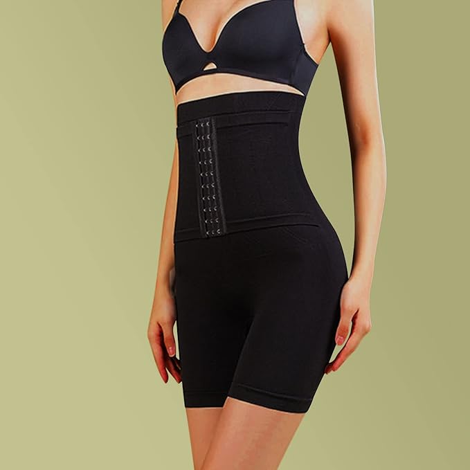 Shapewear Body Shaper for Women Thongs for Women Breasted Pants Bone Anti Curling Honeycomb Body Shaping Belly Retraction Flat Angle Pants Women's Shapewear Black Pants Women Seamless Shapewear Size (M)