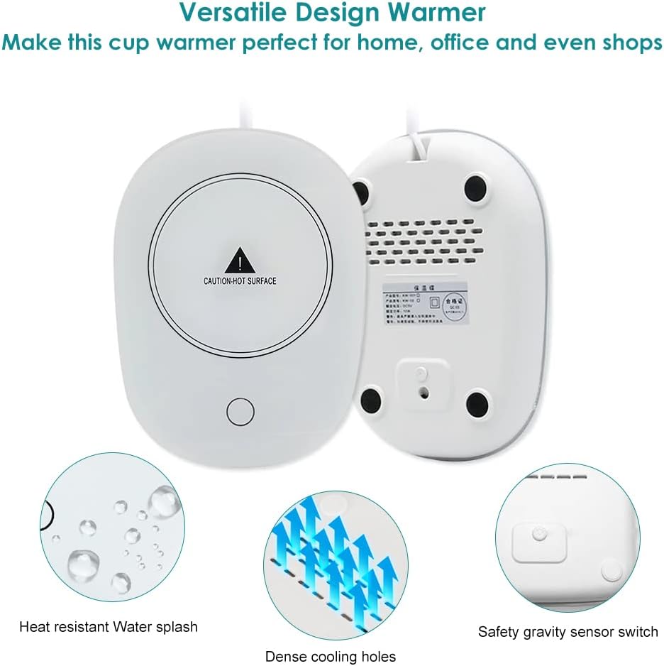 Cup Warmer, Coffee Mug Warmer for Desk with Auto Shut Off,Coffee Cup Warmer for Desk Office Home, Electric Beverage Warmer Plate for Coffee Tea Milk Cocoa Water, Gifts for Home Office Accessories