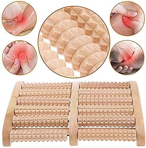 Foot Massager - Dual Foot Massager for Plantar Fasciitis and Stress Relief - Relaxation Gifts for Women and Men, Relieve Aching Heels, Wound Arch, Neuropathy 6 Roller