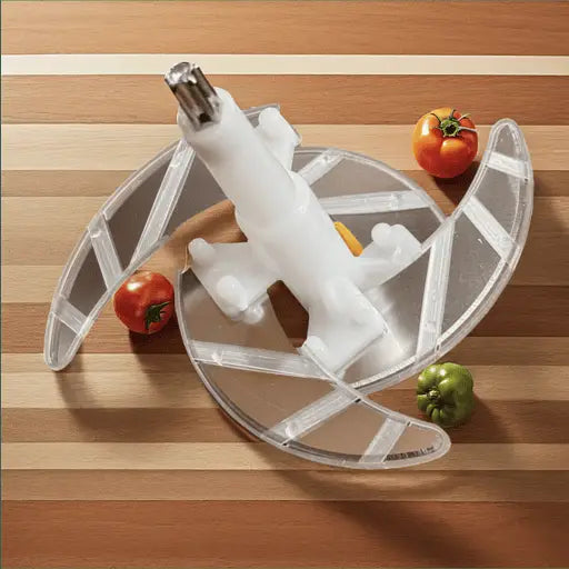 Stainless Steel Manual Food Chopper 2L – Multi-Purpose Vegetable, Fruit & Nut Cutter with Hand Push Blades