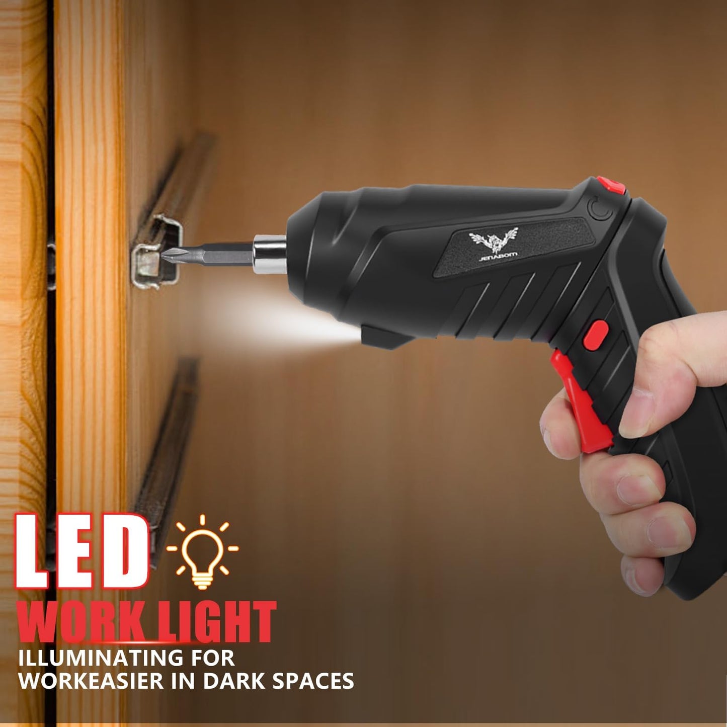 47 in 1 Electric Screwdriver Cordless Rechargeable Set 3.6V Drill 3.5N·m Max Torque Electric Rotatable Drill Screwdriver for Multi-Angle Work