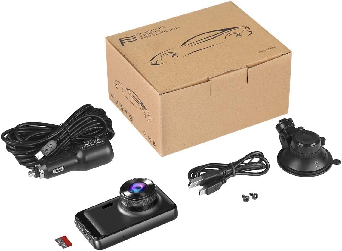 Ssontong A10 Dash Camera for Car, FHD 1080P Dash Cam Front with 32G SD Card, Super Night Vision, Dashcams for Cars w/WDR Loop Recording G-Sensor Parking Monitor Motion Detection Dashboard Camera