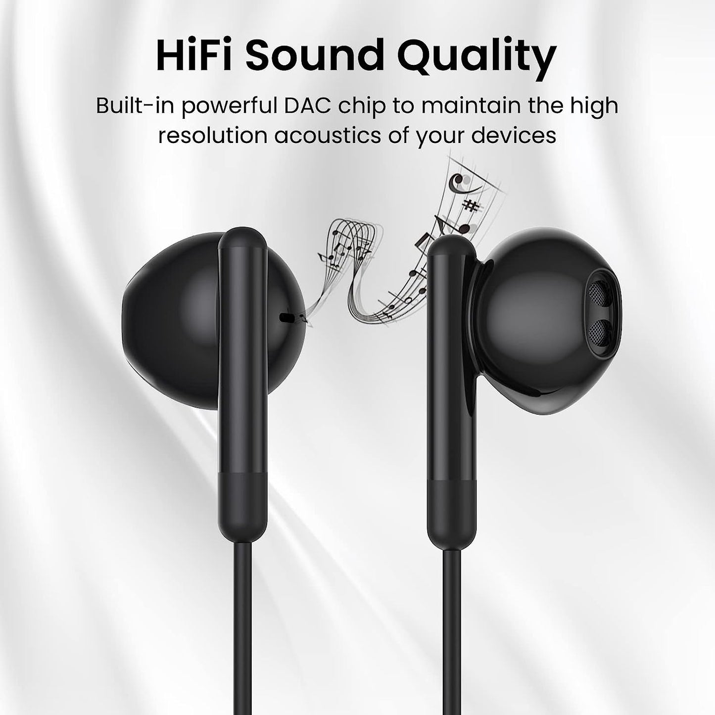 BENEWY USB C Headphone, USB Type C Earphones in-Ear USB C Earbuds Wired Headphones with Microphone and Volume Control for Samsung Galaxy S21 Ultra S20 FE Note 10 Google Pixel 6 Pro 5 4XL Oneplus 9 8T
