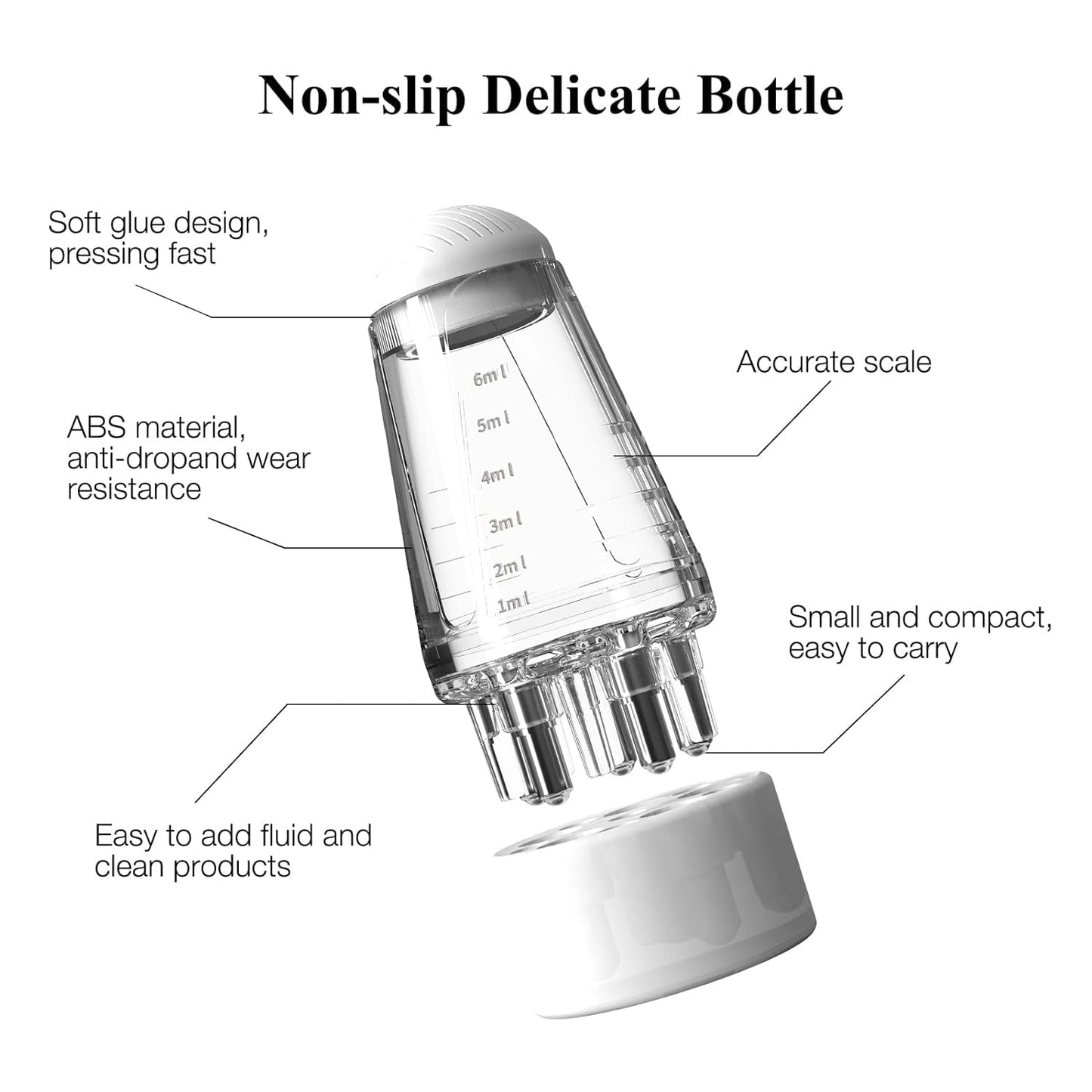 Hair Oil Applicator Bottle – 6ml Hair Root Oil Applicator Roller Ball Mini Portable Hair Oil Massage Comb for Scalp Hair Growth Suitable for Various Liquids (1Pcs)