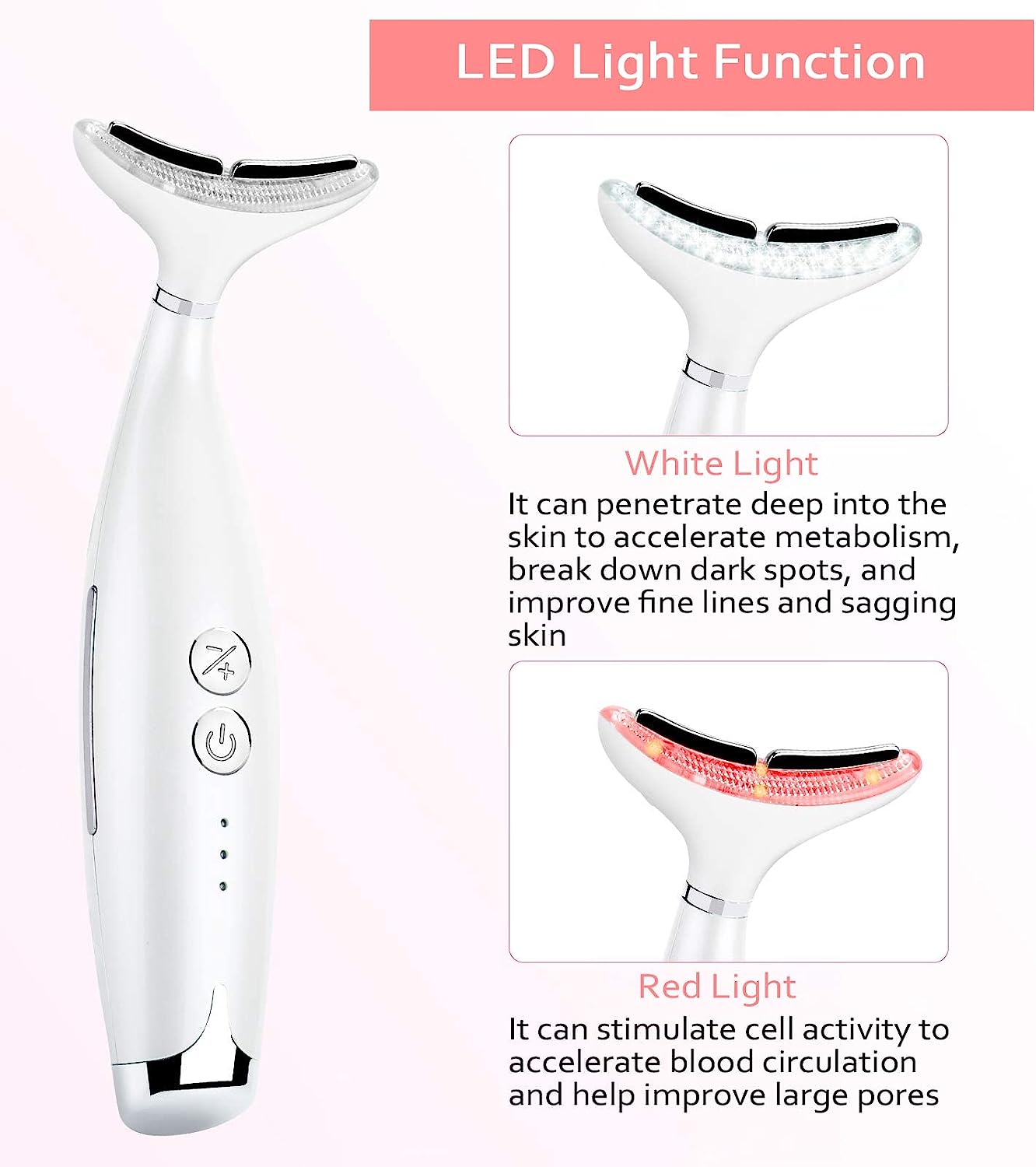 Facial Lifting Machine, Wrinkle Removal Machine for Skin Tightening, Ultrasonic Anti-Wrinkle Anti-Aging for Face Neck Women