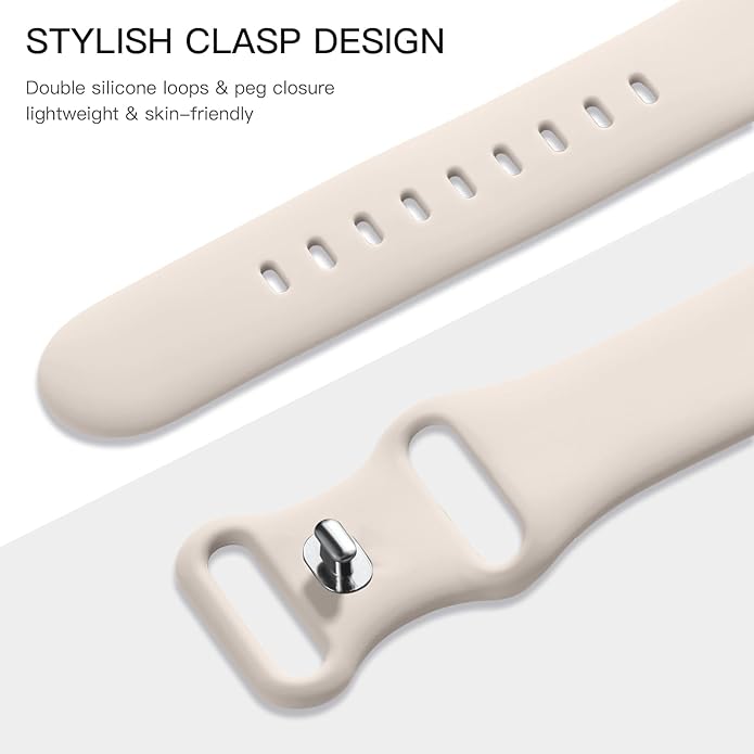 Maledan 6 Pack Bands Compatible for Apple Watch Band 38mm 40mm 41mm 42mm 44mm 45mm 46mm 49mm Women Men, Soft Silicone Sport Band Strap for iWatch Apple Watch Series 11 10 9 8 7 6 5 4 3 2 1 SE Ultra