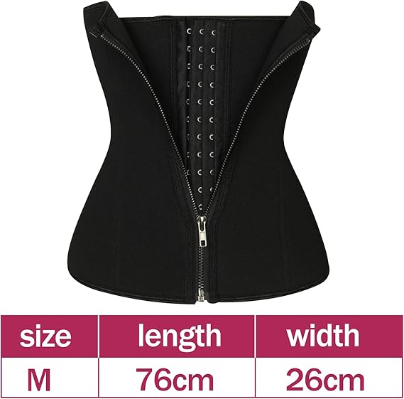 Slimming Tummy Shaper, Women's Slimming Tummy Shaper, Women's Slimming Corset, Body Shaper for Stomach, Waist Trainer, Waist Trainer, Size M, Black, M
