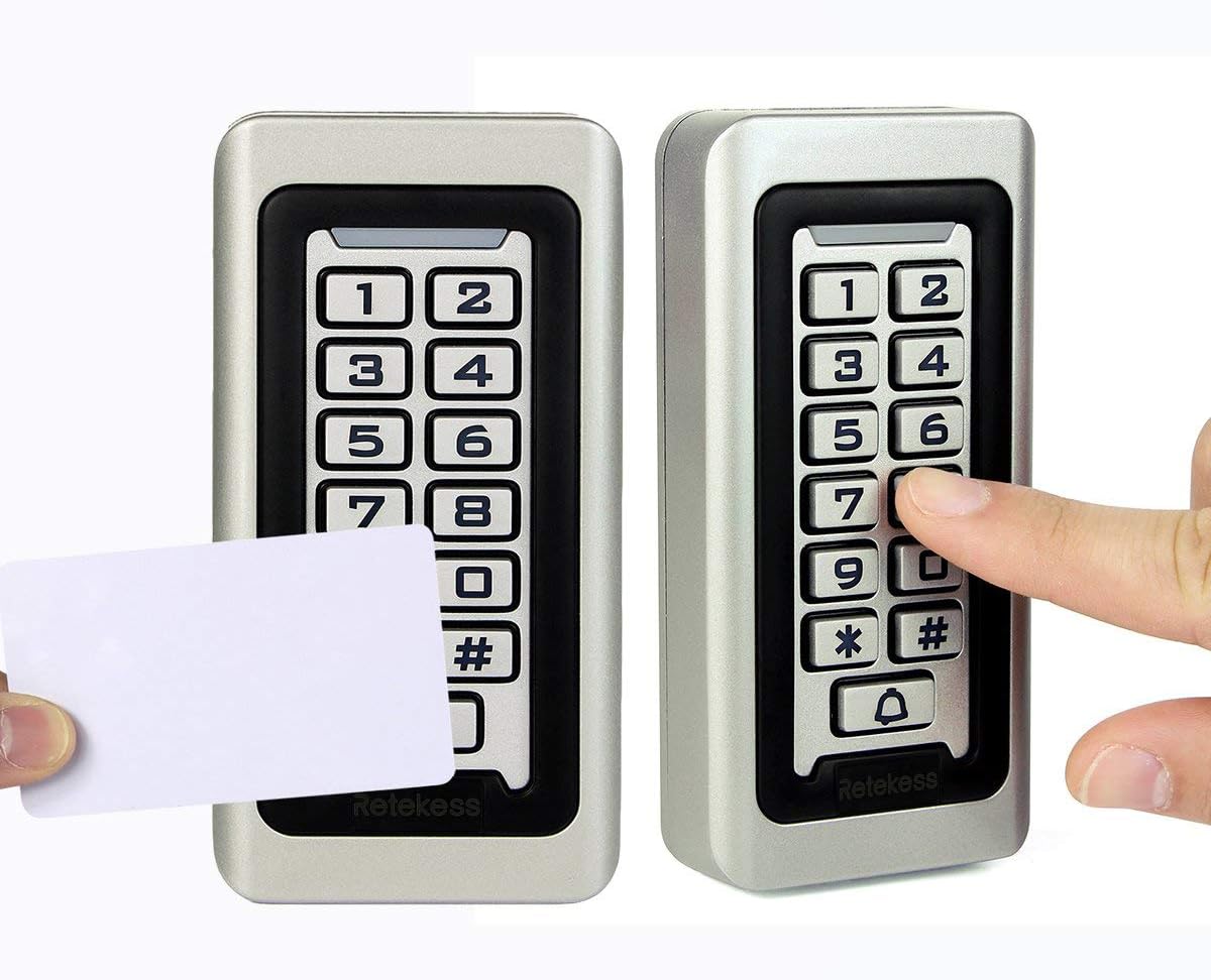 لوحة مفاتيح ريتكيس T-AC03 للتحكم في الوصول الأمني، لوحة مفاتيح RFID، التحكم في الوصول إلى الباب، لوحة مفاتيح مستقلة، 2000 مستخدم، Wiegand 26 بت، تدعم بطاقة RFID القريبة