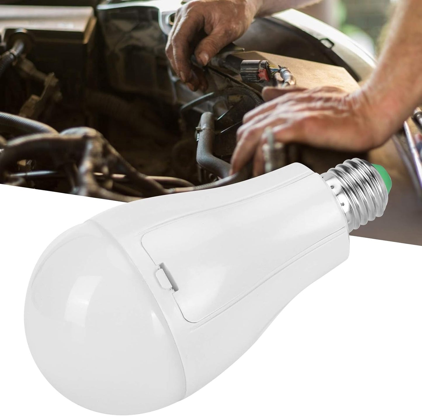 EYEPOWER Emergency Rechargeable AC/DC Light Bulb 20W Soft White Light Bulbs for Home Camping Tent Bulb With 2 Battery
