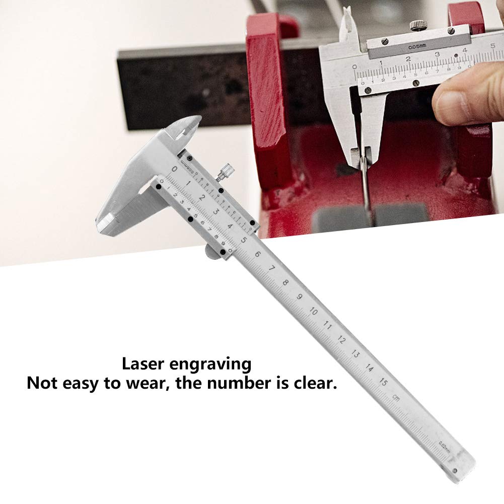 0.02MM Precision Vernier Caliper Vernier Measuring Tool Metal Vernier Caliper Convenient for Vernier Measuring Tool for Archaeological Measurement