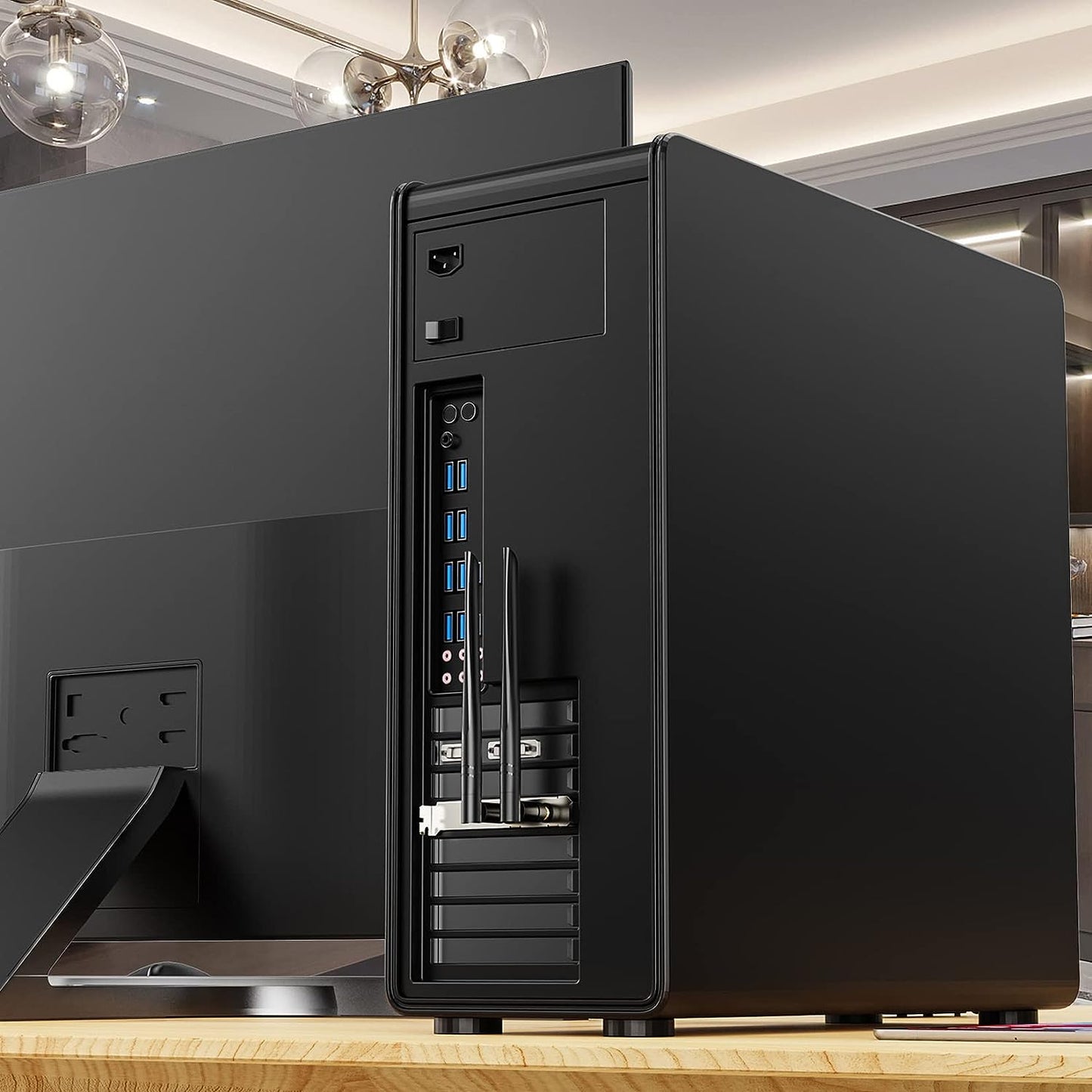 EDUP PCI-E WiFi 6 Network Card AX1800Mbps Bluetooth 5.2 Heat Sink 802.11AX 2.4Ghz/5.8Ghz Wireless PCIe Network Wi-Fi 6 Card PCI Express WiFi Adapters 6dBi Dual Band Antenna for Windows 11/10 64-bit