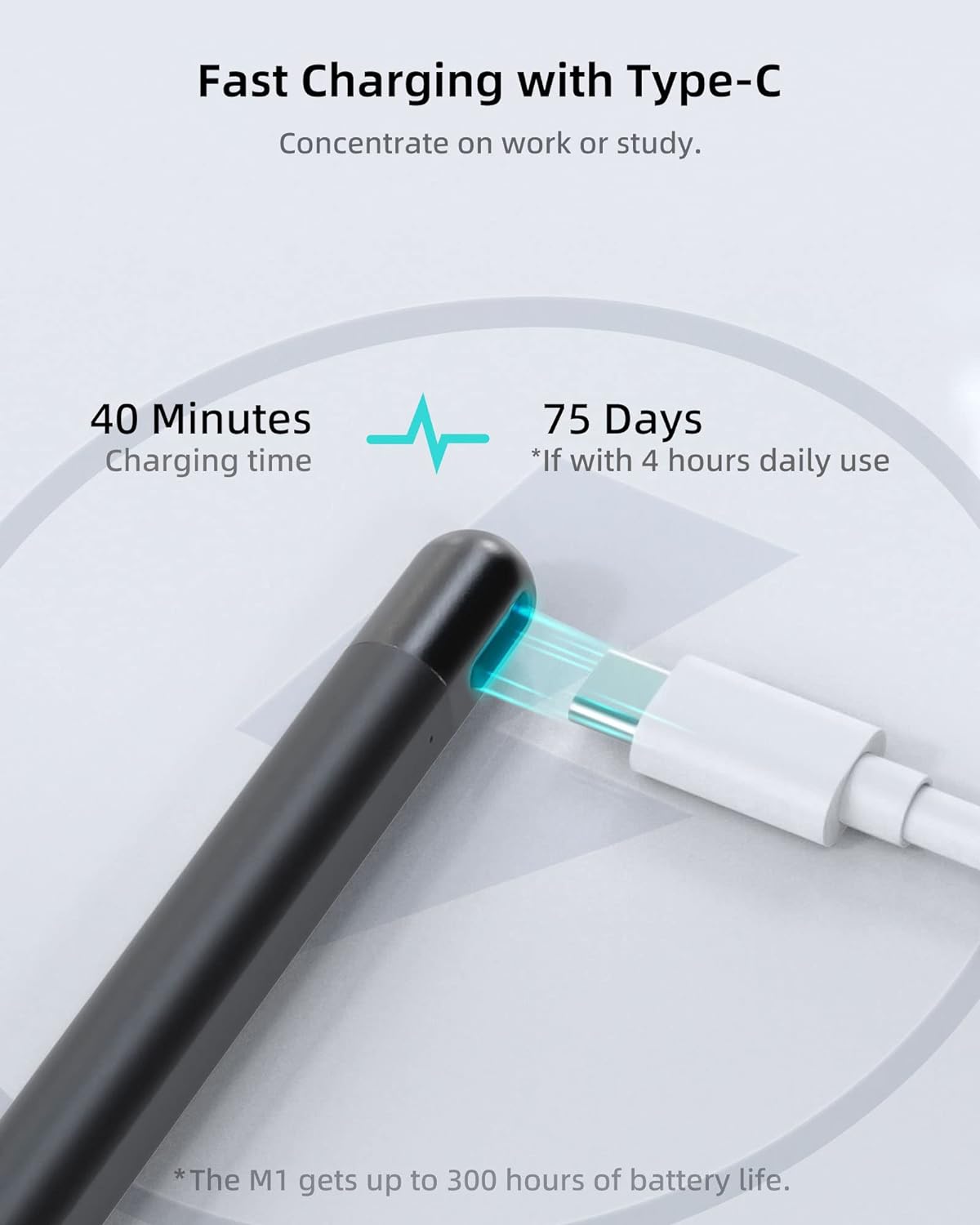 Metapen Stylus Pen M1 for Microsoft Surface (75-Day Battery Life,Smooth Writing),Work for Surface Pro X/9/8/7/6/5/4/3,Surface Go 3/Book 3/Laptop 4/Studio 2,ASUS VivoBook Flip 14 for Students&Doers
