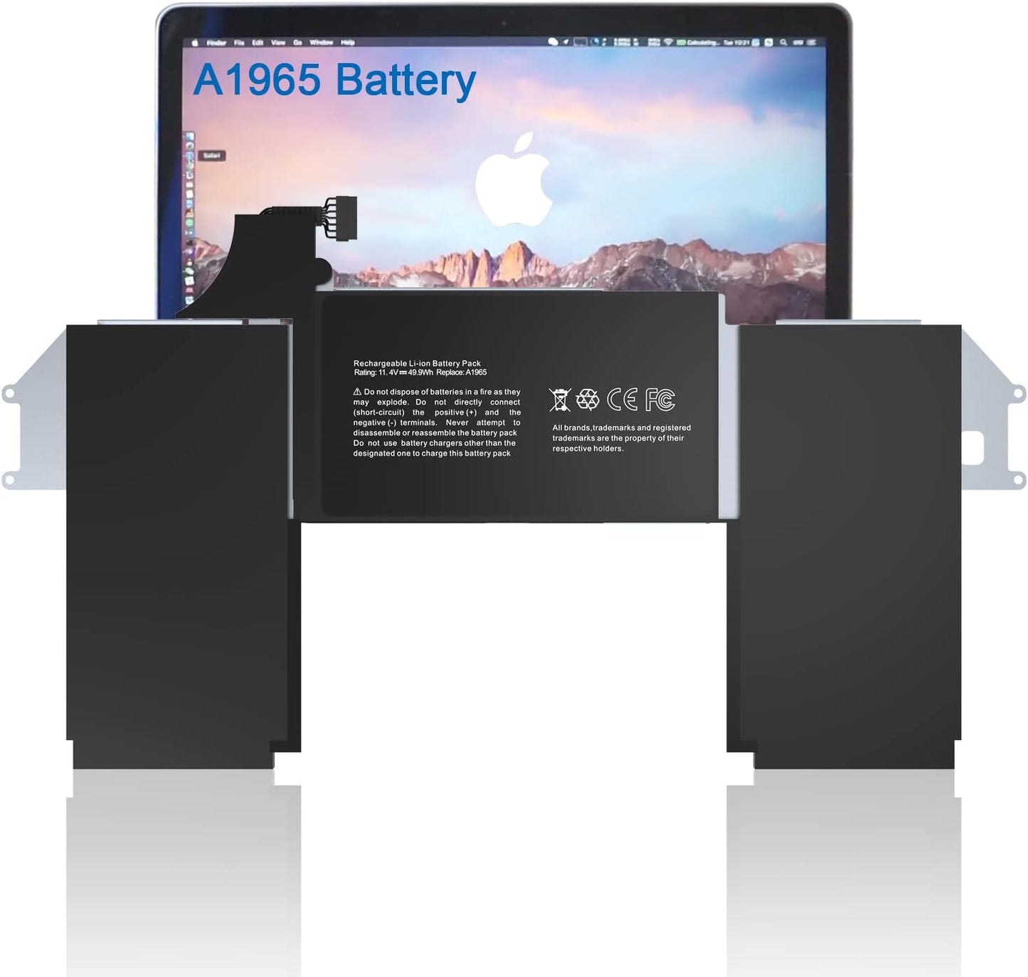 HASESS A1932 Replacement Battery for MacBook Air 13 Inch A1932 A1965 A2179 2018 2019 2020 Version (11.4V 49.9Wh)
