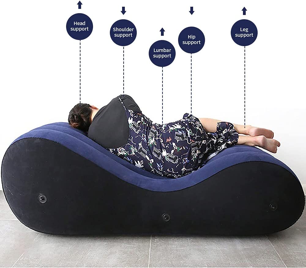 PLKO Inflatable Sofa,Inflatable Sofa Bed, Inflatable Sofa Relaxation Tools,Portable Inflatable Sofa Lounge Chair ,for Bedroom