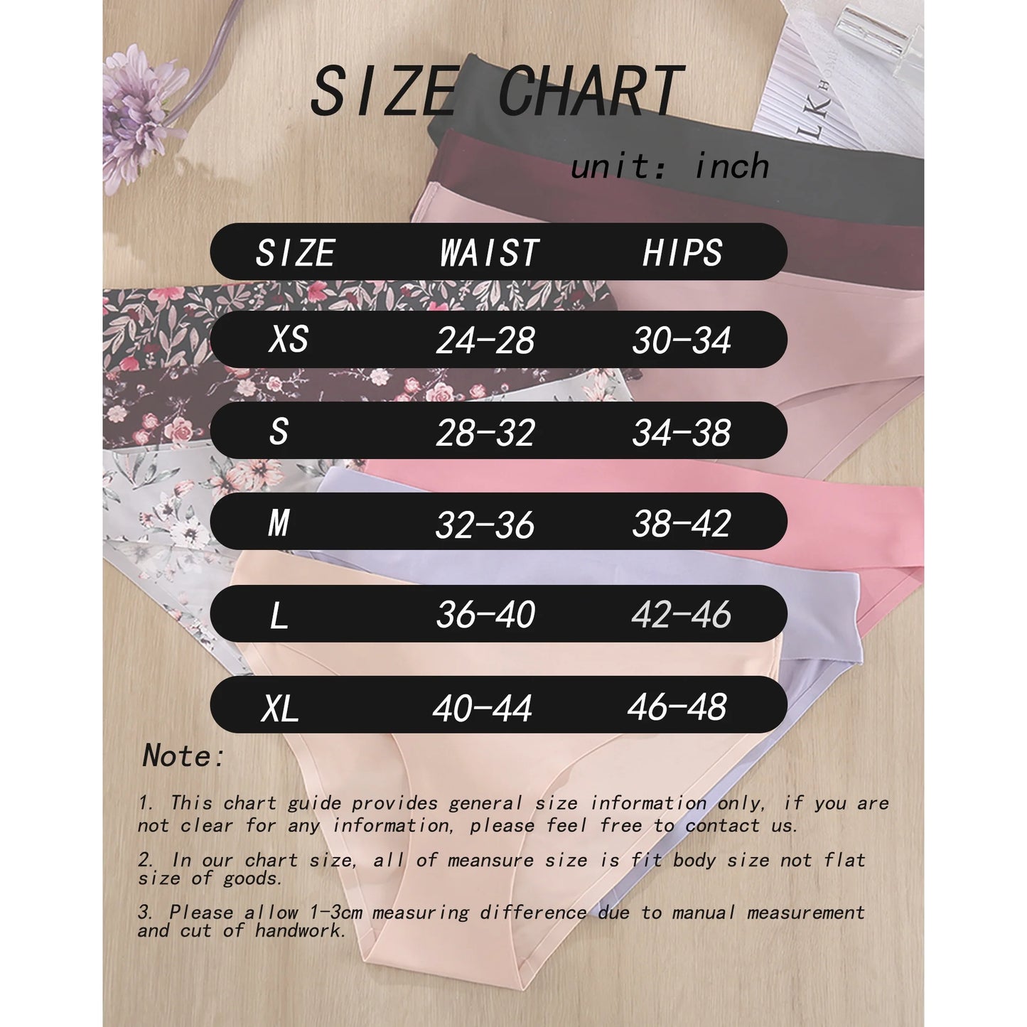 Finetoo Seamless Underwear For Women No Show Stretch Bikini Panties Soft Hipster Briefs XS-XL 5 Pack