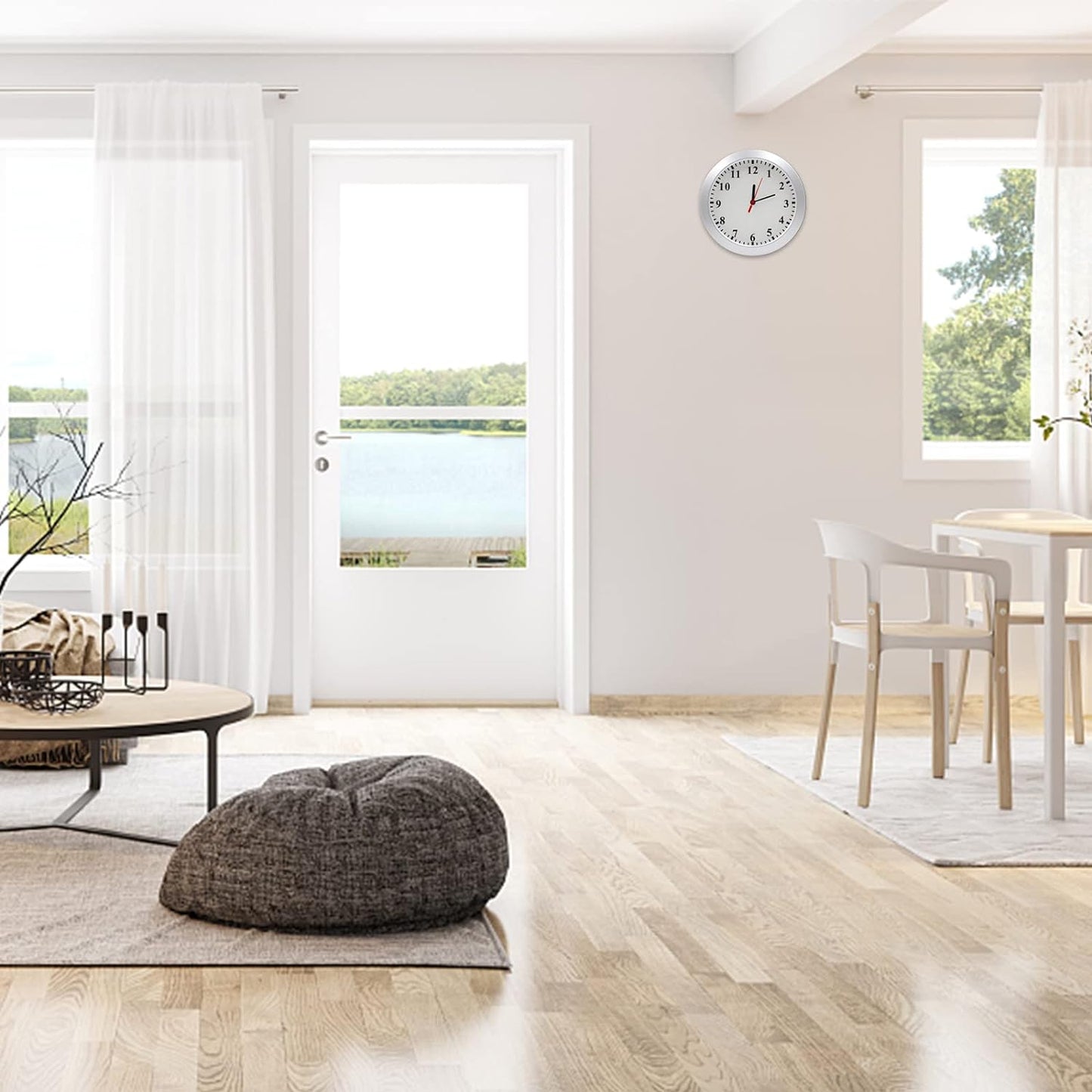 ساعة كاميرا خفية، كاميرا تجسس عالية الدقة 1080 بكسل، ساعة حائط، كاميرا خفية مع كشف الحركة لأمن المنزل/المكتب، كاميرا مربية مخفية، بدون وظيفة واي فاي