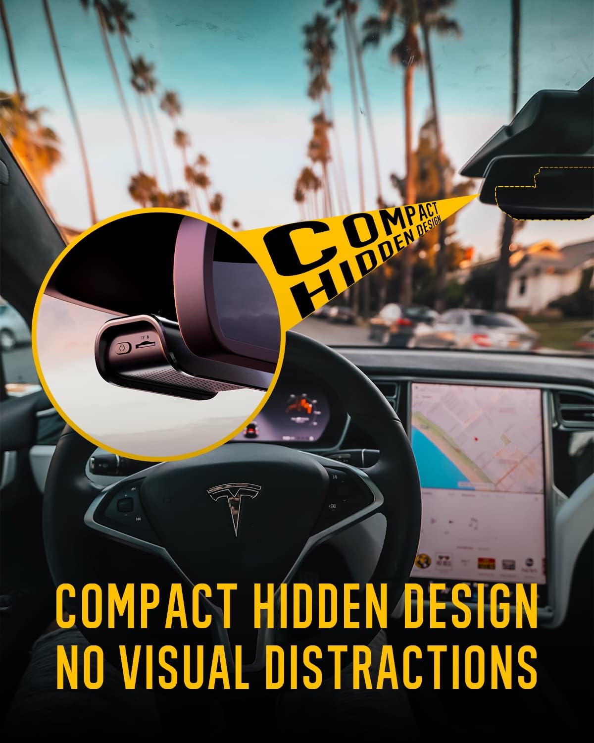 IIWEY EY02 4K Dash Cam Front and Rear Built-in 5GHz WiFi, Dual Dash Cam Front 4K Rear 1080P Car Camera, Free 64GB SD Card, Super Night Vision, App Control, Supercapacitor, Parking Mode, USB C Port