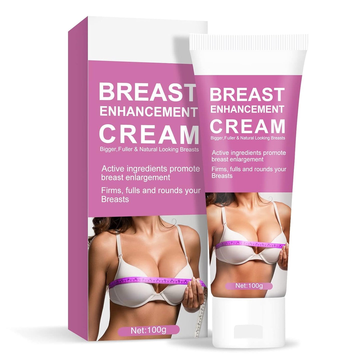 Bust Enhancement Cream, Natural Bust Enlargement Cream Fast Growth, Firming and Lifting Cream, Nourishing to Push Up Bust with Perfect Body Curve