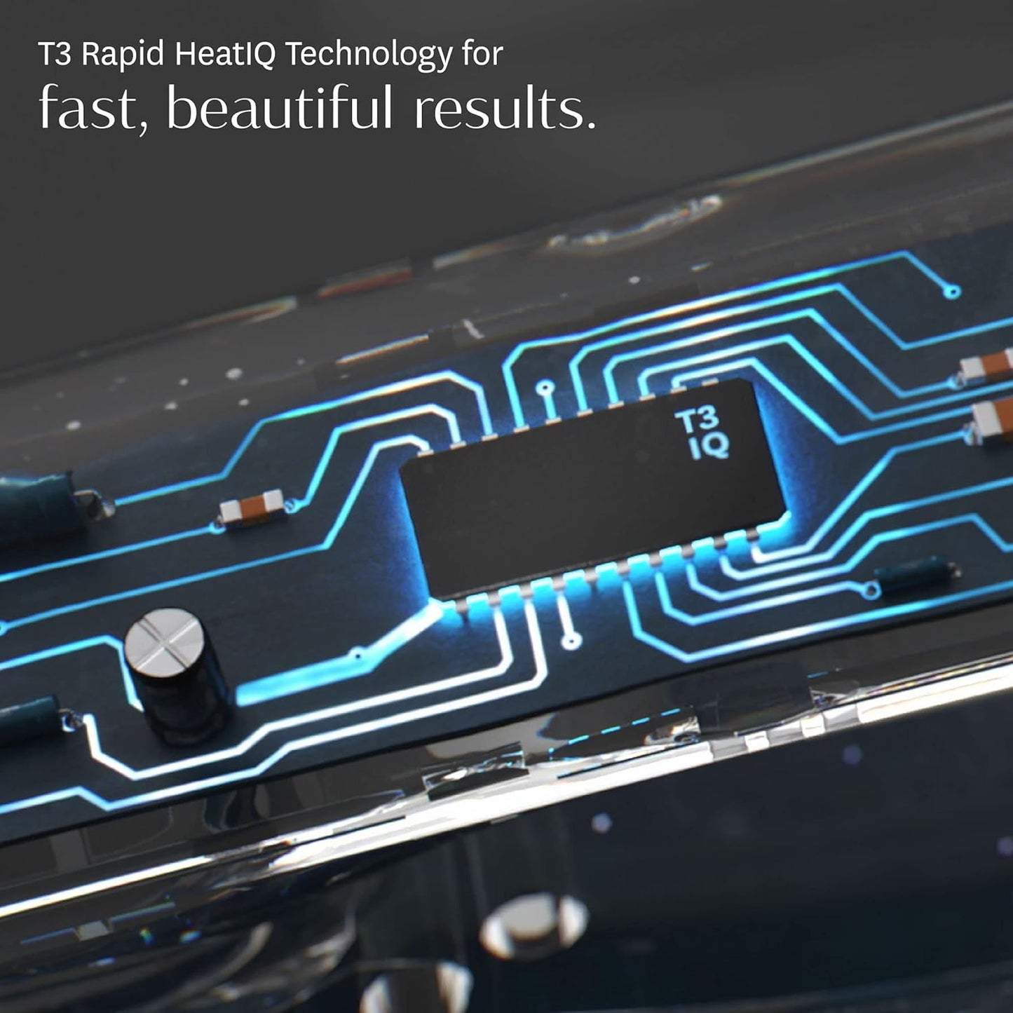 Like A New T3 Smooth ID 1” Flat Iron with Touch Interface - Digital Ceramic Flat Iron with Interactive HeatID Technology for Automatic Heat Setting Personalization