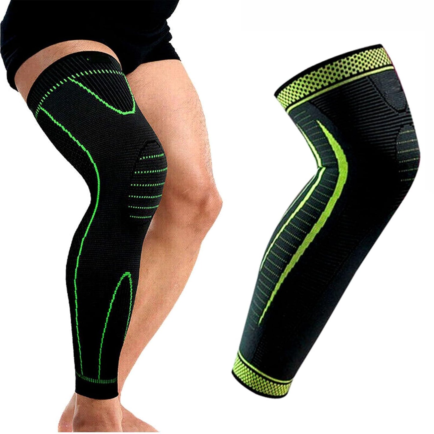 Knee Support Brace – Adjustable Knee Pain Relief Belt, Pressurized Fitness Running & Cycling Band, Elastic Nylon Knee Pad Sleeve for Joint Pain Relief, Sports & Injury Recovery