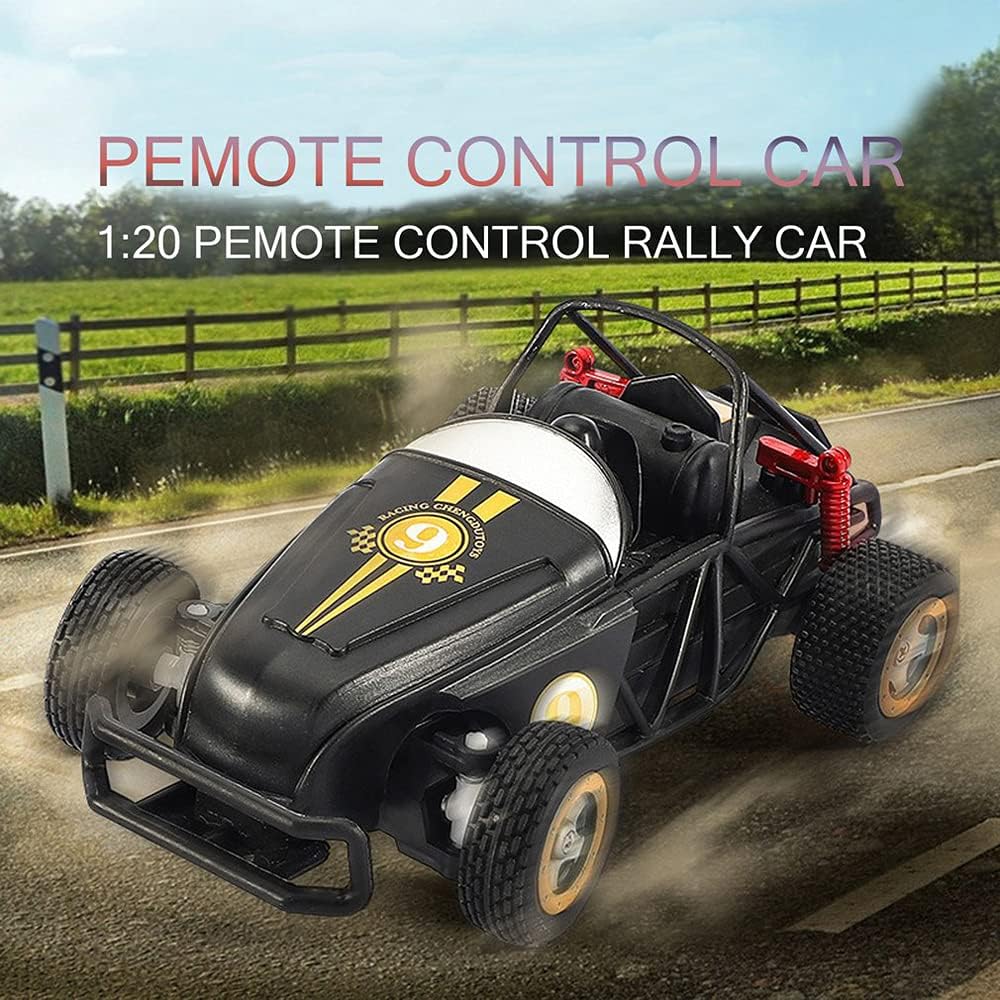 XMFQUAN 1/20 Mini Electric Remote Control F1 Racing Car, 2.4G High Speed Drift Charging RC Rally Truck, Drop-Resistant Non-Slip Off-Road RC Vehicle Model, Parent-Child Interactive Toy Car