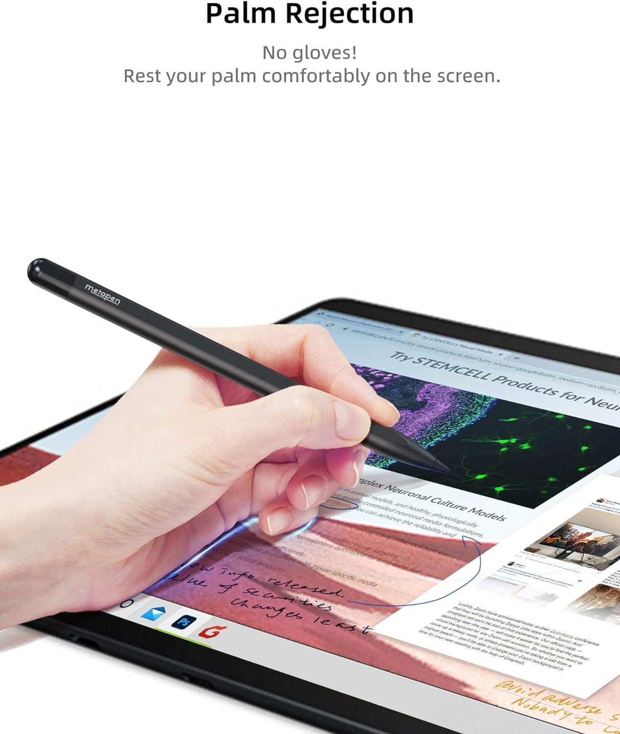 Metapen Stylus Pen M1 for Microsoft Surface (75-Day Battery Life,Smooth Writing),Work for Surface Pro X/9/8/7/6/5/4/3,Surface Go 3/Book 3/Laptop 4/Studio 2,ASUS VivoBook Flip 14 for Students&Doers