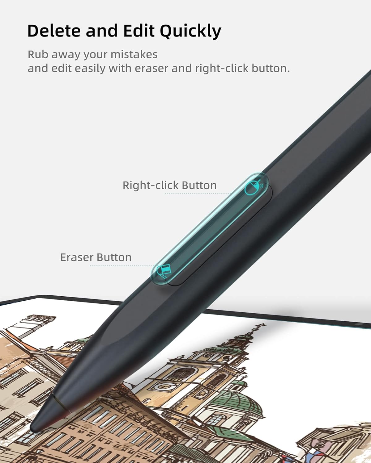 Metapen Stylus Pen M1 for Microsoft Surface (75-Day Battery Life,Smooth Writing),Work for Surface Pro X/9/8/7/6/5/4/3,Surface Go 3/Book 3/Laptop 4/Studio 2,ASUS VivoBook Flip 14 for Students&Doers