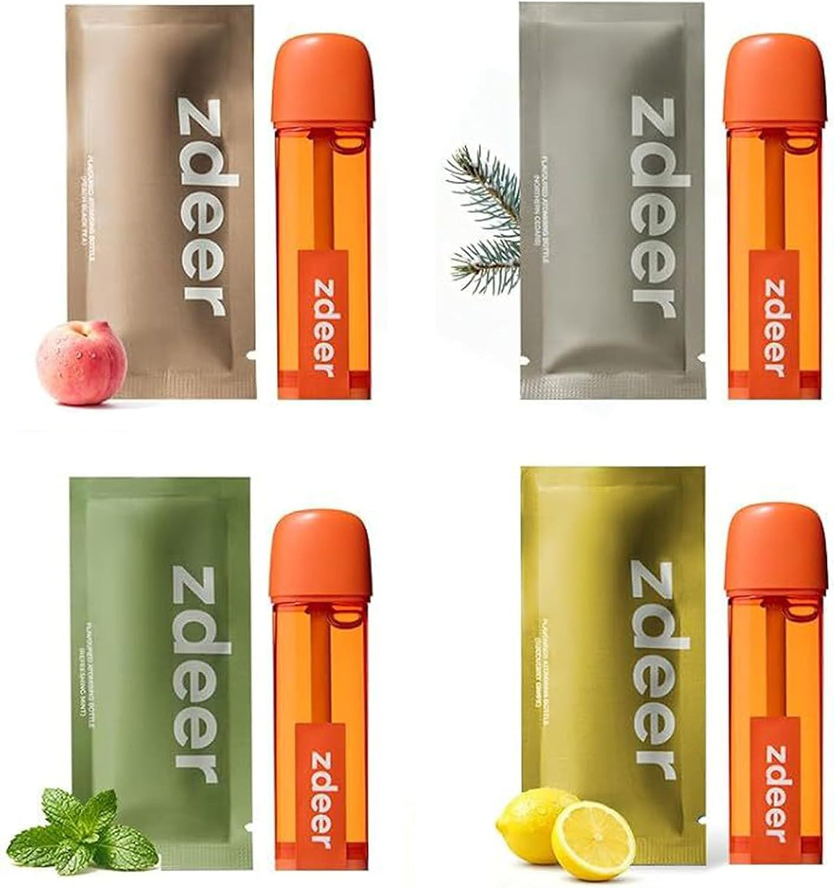 ZDEER PW13 Electric Cool Breath Spray, Probiotic Mouth Spray, Oral Spray Alcohol-Free for Fresh Breath & Dry Mouth,Rechargeable, with Flavor Cartridges, Travel Size, Ideal for Dating Office Daily Use