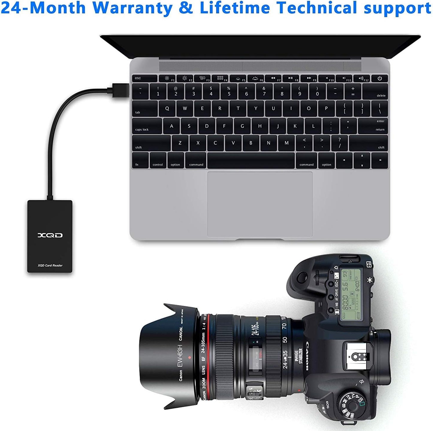 قارئ بطاقات USB 3.0 XQD، قارئ بطاقات ذاكرة XQD، متوافق مع بطاقات Sony G/M Series USB Mark XQD، وبطاقات Lexar 2933x/1400x USB Mark XQD