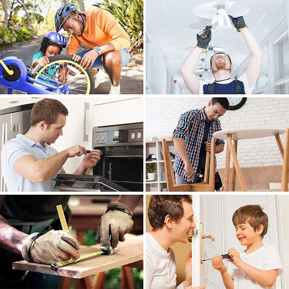 JAWAI 9-Piece Portable Mini Tool Set – Basic Household Repair Kit for Home, Office & Car