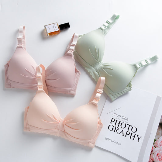 Maternity underwear, nursing bra, postpartum nursing, bra without steel ring, comfortable and breathable cotton bra