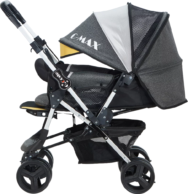 C-Max 9-Series Baby Stroller & Pram – Best Stroller for Newborns & Toddlers in Pakistan | Pink, Green, Yellow