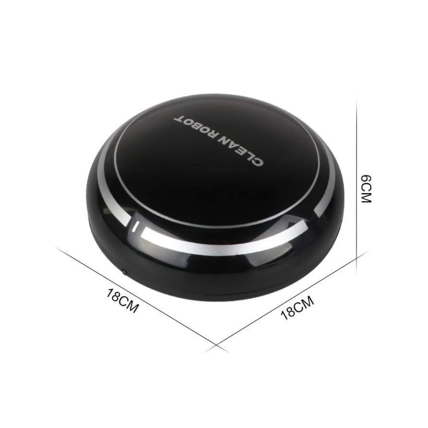 Robot Vacuum Cleaner, Smart Robot USB Vacuum Cleaner Auto Robotic Vacuumms, 3 in 1 Robotic Floors Sweep Mop Sweeper Super Quiet Mini Cleaning Robot for Pet Hair, Hard Floor (Black)