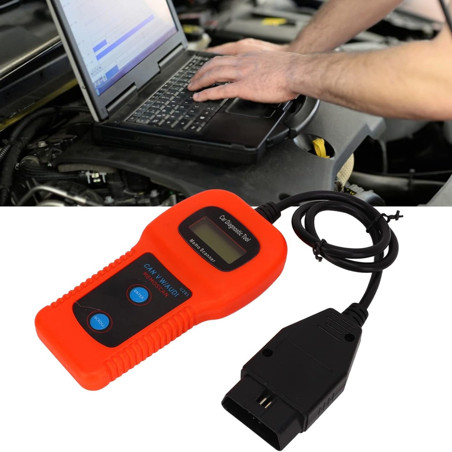 أفضل قارئ رموز السيارة، قارئ رموز OBD2 U281، مسح DTC، أداة فحص تشخيصية سريعة لإعادة الضبط، بديلة للسيارة